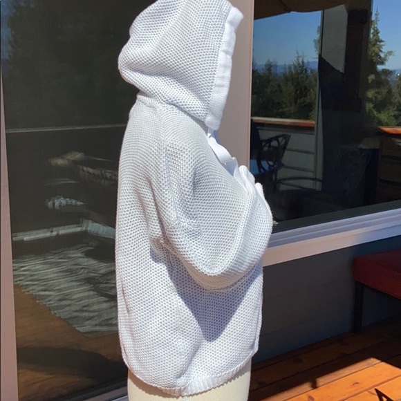 SOLD RACHEL ZOE Soft Cotton Chunky Knit Sweater with Hood Hoodie Hoody Warm Cozy - Picture 11 of 16